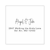 De Eenvoudige Namen van het manuscript en Adres Rubberstempel (Afrduk)