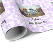 de eenvoudige paarse glans van de glitter voegt uw cadeaupapier (Rol Hoek)