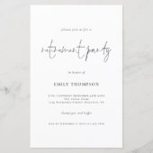 De Eenvoudige Partij van de Pensionering van het M (Voorkant)