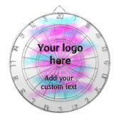 De eenvoudige rode pi waterverf voegt uw logo doua dartbord (Voorkant)
