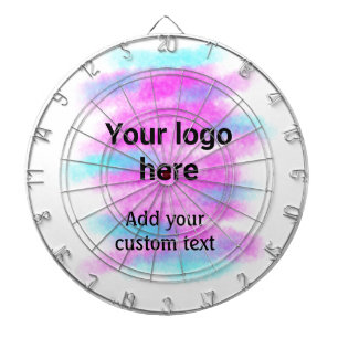 De eenvoudige rode pi waterverf voegt uw logo doua dartbord