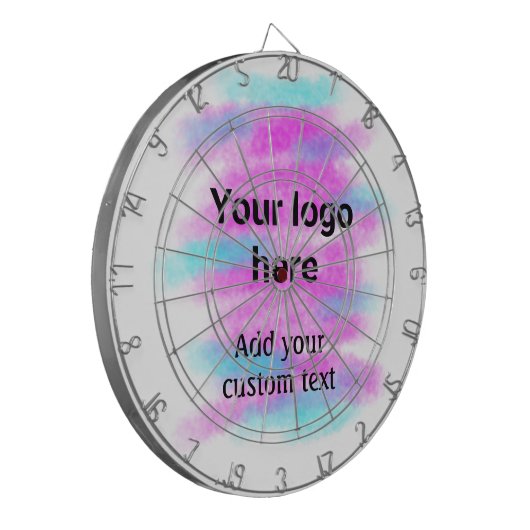 De eenvoudige rode pi waterverf voegt uw logo doua dartbord (Voorkant Links)