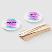 De eenvoudige rode pi waterverf voegt uw logo doua handwaaier (Niet-gemonteerd)