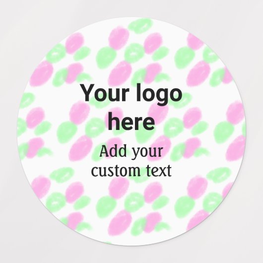 De eenvoudige rode pi waterverf voegt uw logo doua labels (Design 2)