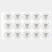 De eenvoudige rode pi waterverf voegt uw logo doua labels (Vel)