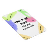 De eenvoudige rode pi waterverf voegt uw logo doua magneet (Rechterzijde)