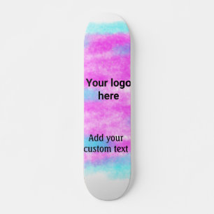 De eenvoudige rode pi waterverf voegt uw logo doua persoonlijk skateboard