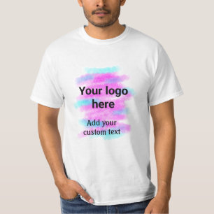 De eenvoudige rode pi waterverf voegt uw logo doua t-shirt