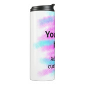 De eenvoudige rode pi waterverf voegt uw logo doua thermosbeker (Gedraaid links)