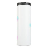 De eenvoudige rode pi waterverf voegt uw logo doua thermosbeker (Achterkant)