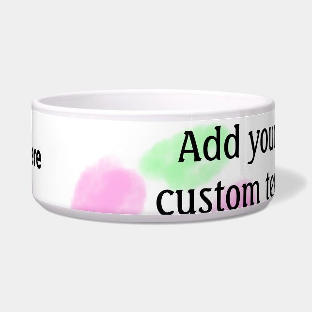 De eenvoudige rode pi waterverf voegt uw logo doua voerbakje (Voorkant)