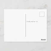 De eenvoudige Scène van de Nativiteit allen is kal Briefkaart (Achterkant)