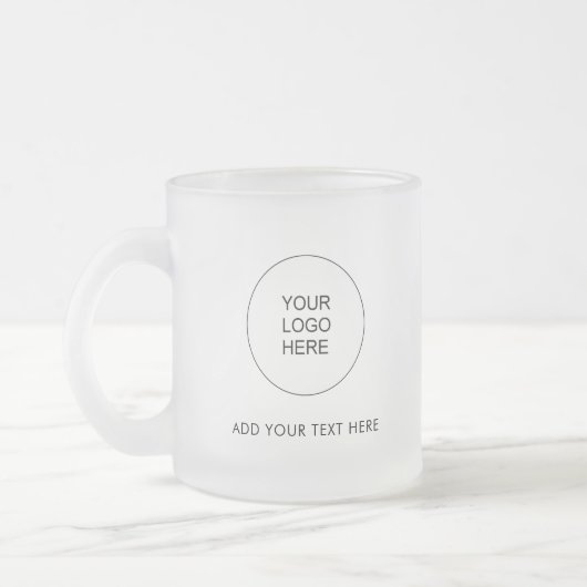 De eenvoudige Sjabloon voegt de Moderne Tekst van  Matglas Koffiemok (Links)