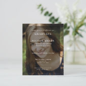 De Eenvoudige Uitnodiging van het Afstuderen van d (Staand voorkant)