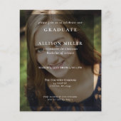 De Eenvoudige Uitnodiging van het Afstuderen van d (Voorkant)