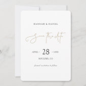 De eenvoudige Volledige Foto sparen de Datum nodig Save The Date (Voorkant)