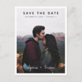 De eenvoudige Witte Rand van het Ontwerp van de Fo Aankondigingskaart (Voorkant)