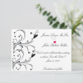 De eenvoudige Witte Zwarte Rol van de Boefvlieg sp Save The Date (Staand voorkant)