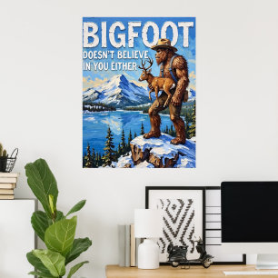 De eenzaamheid van de winter: de houding van een B Poster