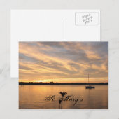 De eenzame Boat, St. Mary's Briefkaart (Voorkant / Achterkant)