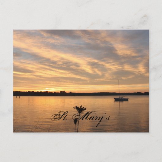 De eenzame Boat, St. Mary's Briefkaart (Voorkant)