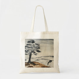 De eenzame boom tote bag