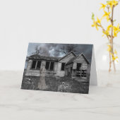 De eenzame dode Halloween Kaart (Gele Bloem)