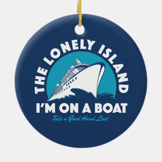 De eenzame eilanden - kijk eens keramisch ornament (Achterkant)