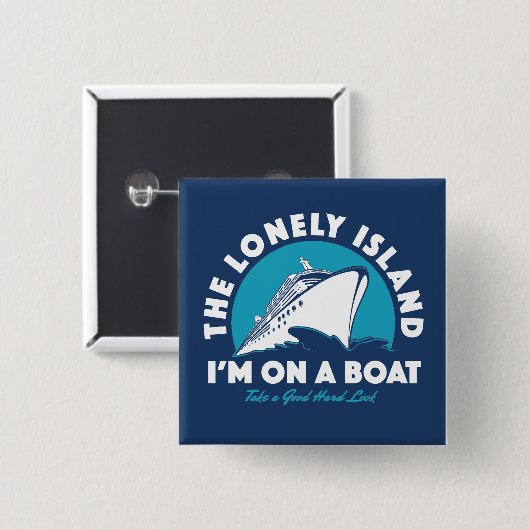 De eenzame eilanden - kijk eens vierkante button 5,1 cm (Voorkant /achterkant)