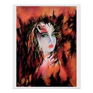 "De eenzame Engel van God", glanzend Poster