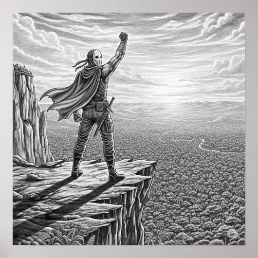 De eenzame held poster (Voorkant)