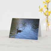 De eenzame Kaart van de Nota van de Eend - Spatie (Gele Bloem)