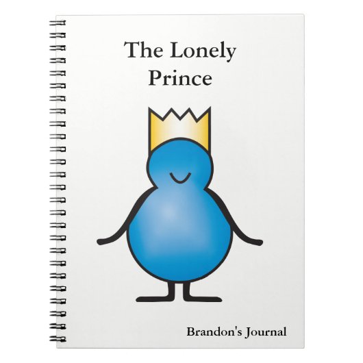 De eenzame Prince Collectie gepersonaliseerd Notitieboek (Voorkant)