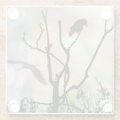 De eenzame rij glazen onderzetter (Achterkant)