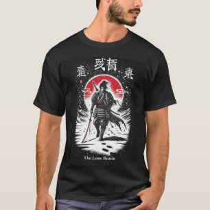 De Eenzame Ronin, Samurai, Japanse Anime Tatoeagek T-shirt