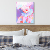 De eenzame roze clown canvas afdruk (Insitu (Slaapkamer))