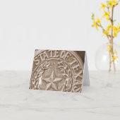 De eenzame Staat van de Ster van Texas Kaart (Gele Bloem)