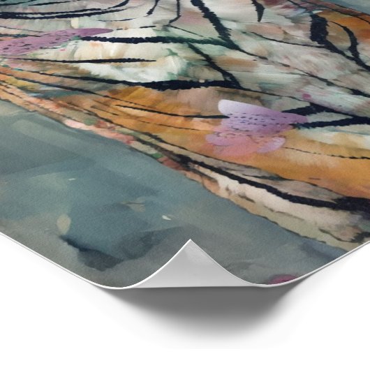 De eenzame tijger poster (Hoek)