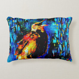 De eenzame vogel 2 accent kussen