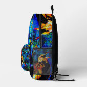 De eenzame vogel 2 bedrukte rugzak (Rechts)