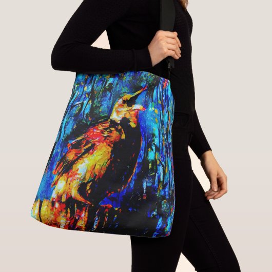 De eenzame vogel 2 crossbody tas (Dichtbij)