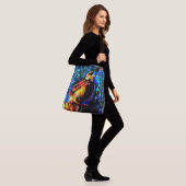 De eenzame vogel 2 crossbody tas (Op model)