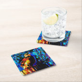 De eenzame vogel 2 kartonnen onderzetters (Insitu)