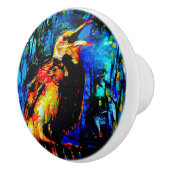 De eenzame vogel 2 keramische knop (Rechts)