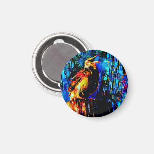 De eenzame vogel 2 magneet (Voorkant / Achterkant)