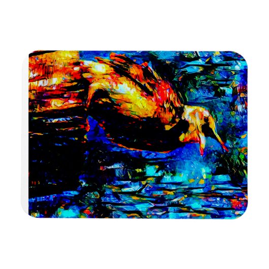 De eenzame vogel 2 magneet (Horizontaal)