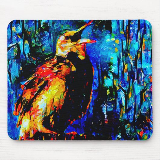 De eenzame vogel 2 muismat (Voorkant)