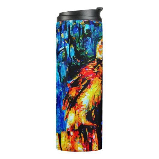 De eenzame vogel 2 thermosbeker (Gedraaid links)