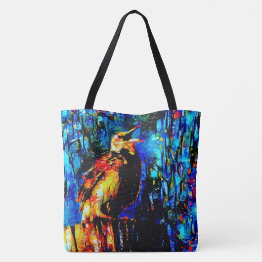 De eenzame vogel 2 tote bag (Achterkant)