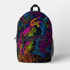 De eenzame vogel 3 bedrukte rugzak